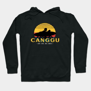 Canggu Bali - surf, bike, dog, sunset Hoodie